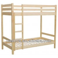 wooden bunk bed