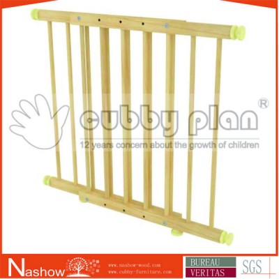 Cubby Plan adjustable security door wooden child and baby safety gate